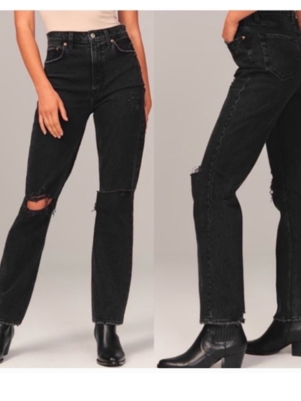Abercrombie & Fitch The 90's Straight Ultra High Rise Jeans.